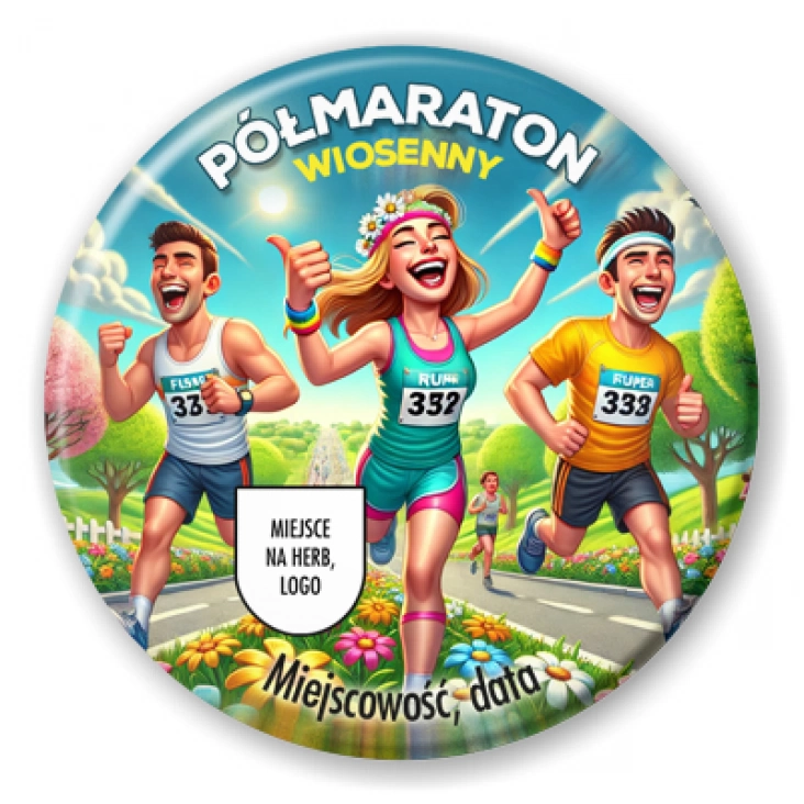 przypinka Półmaraton wiosenny