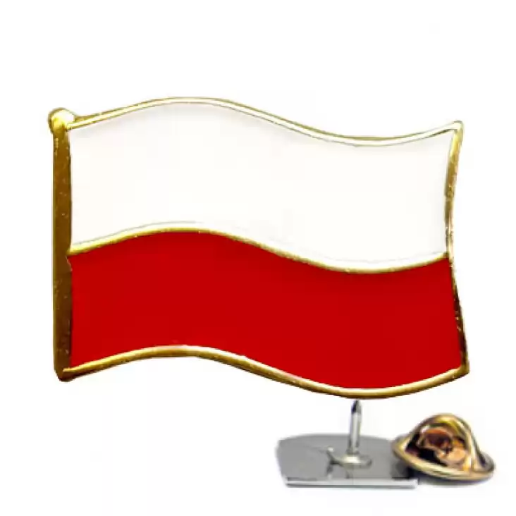 pins promo Flaga Polski falista 16x11mm