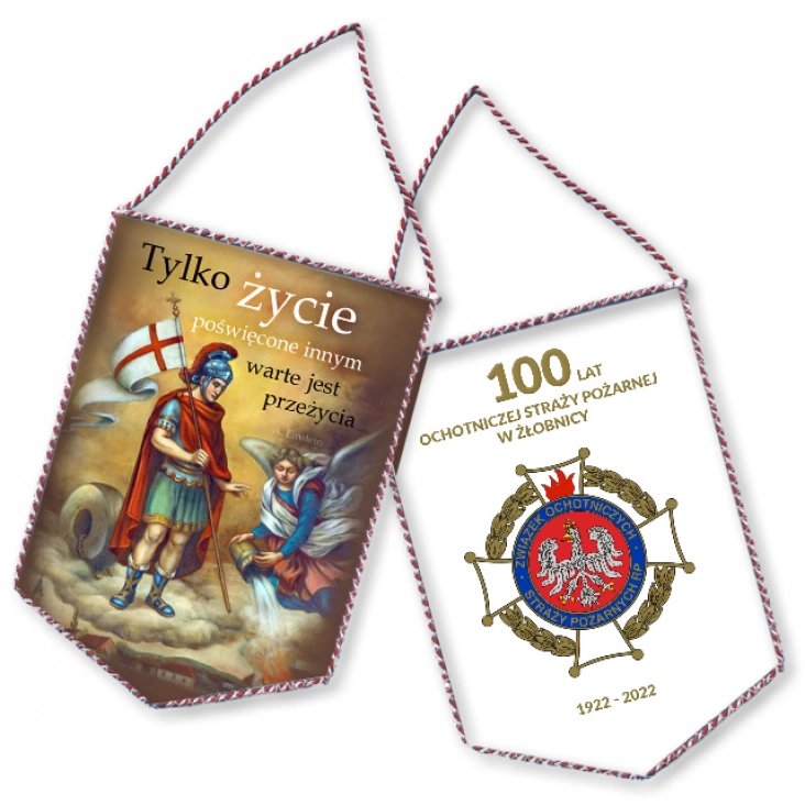proporczyk100 lat OSP w Żłobnicy