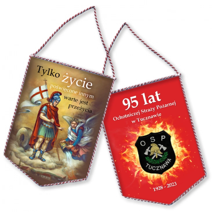 proporczykOSP Tucznawa 95 lat