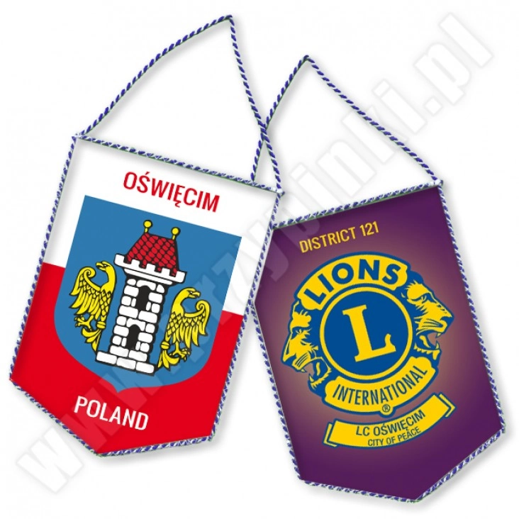 proporczyk Lions Club Oświęcim Miasto Pokoju