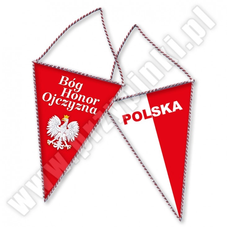 proporczyk Polska Bóg Honor Ojczyzna