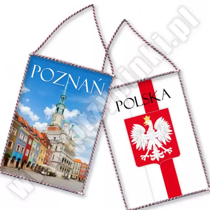 proporczyk Poznań z godłem Polski
