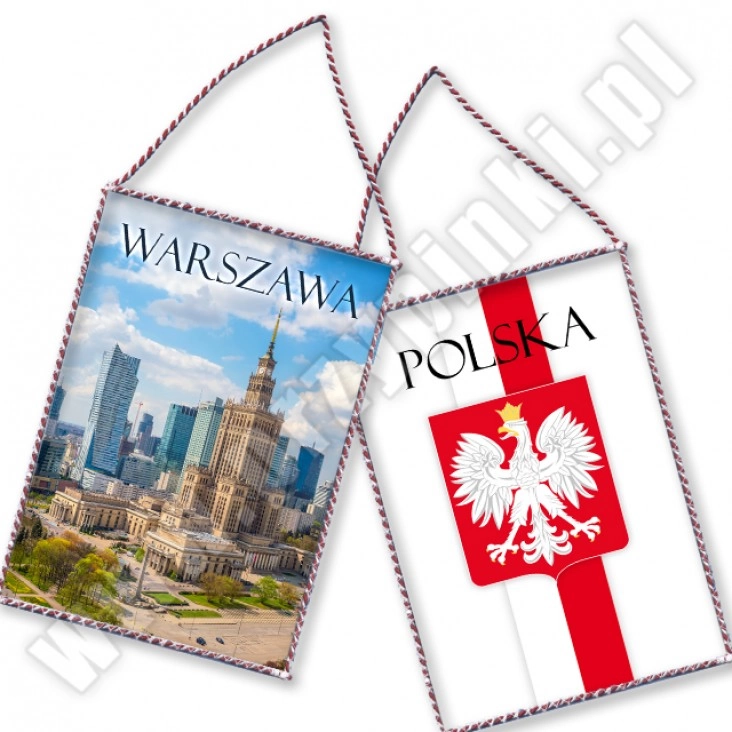 proporczykWarszawa z godłem Polski