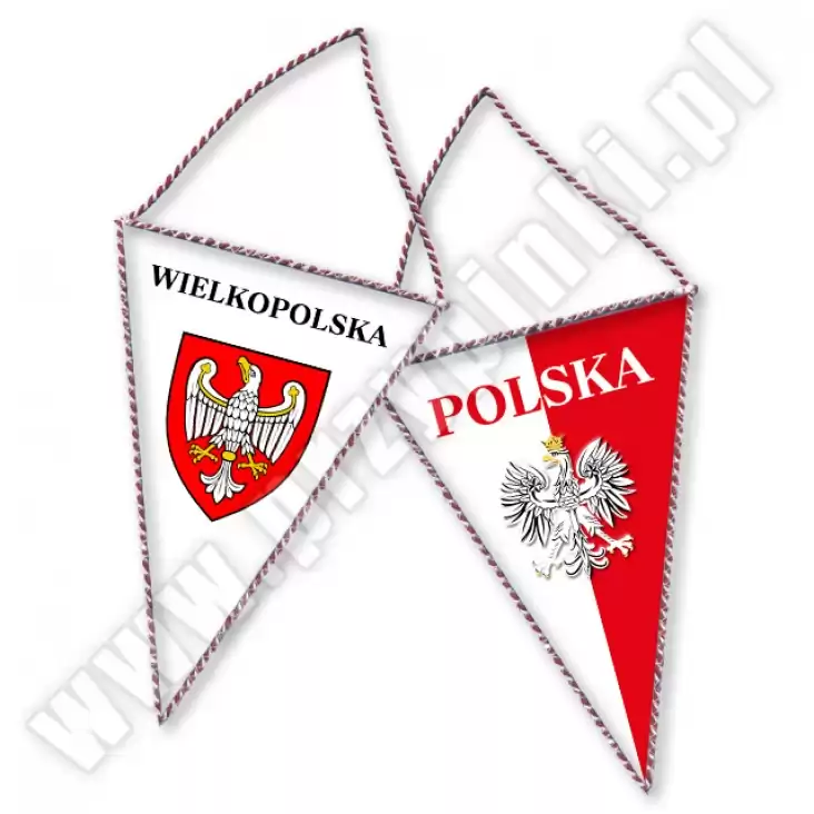 proporczyk  Poznan z godlem Polski