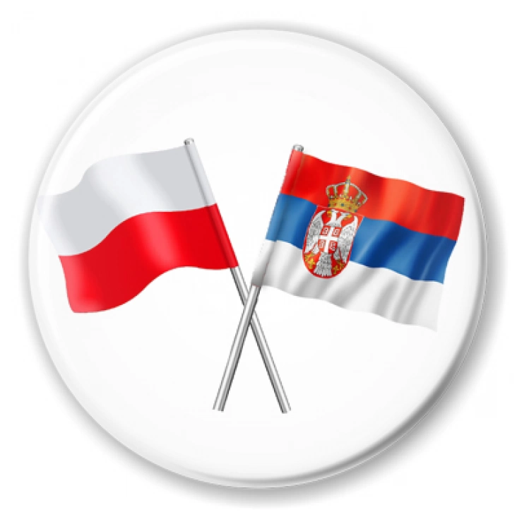 przypinka Przyjaźń polsko-serbska