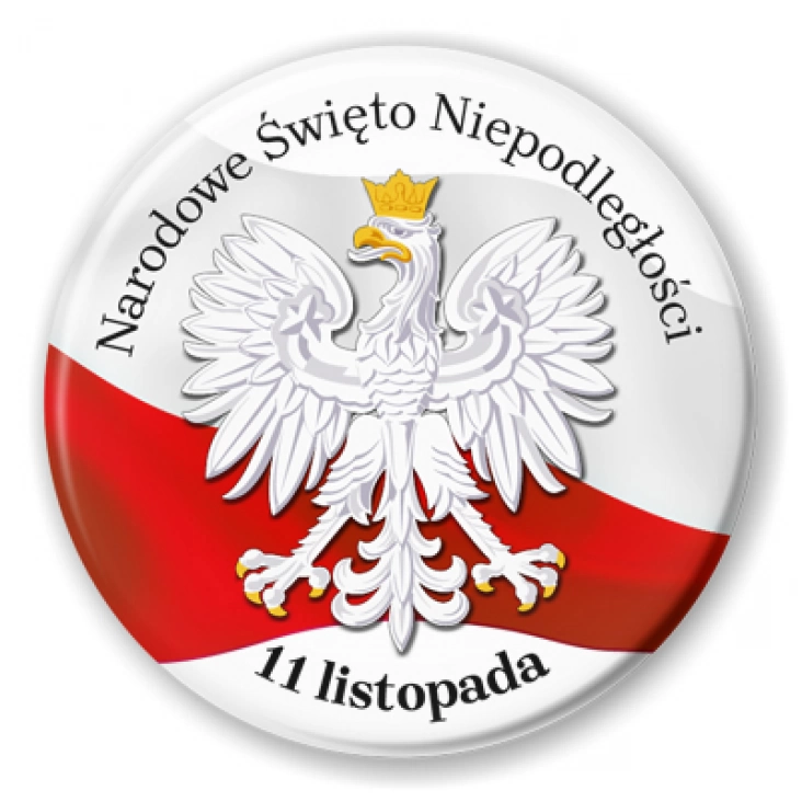 przypinka 11 listopada Narodowe Święto Niepodległości