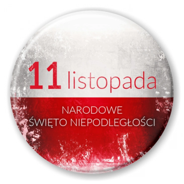 11 listopada Narodowe Święto Niepodległości poszarpana flaga