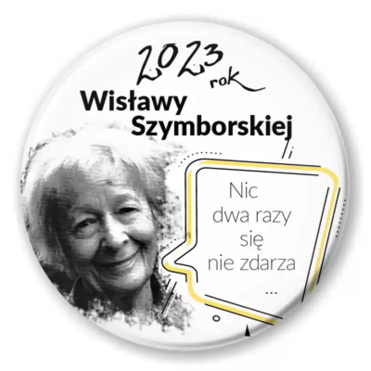 przypinka 2023 Rok Wisławy Szymborskiej