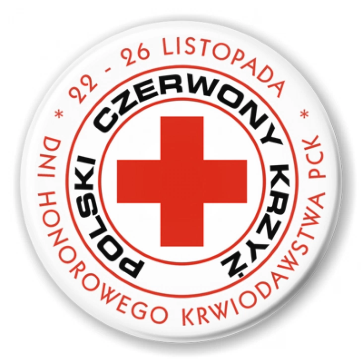 przypinka Dni Honorowego Krwiodawstwa