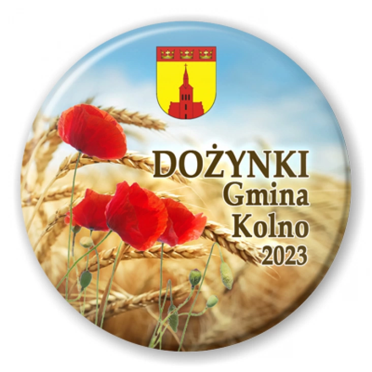 przypinka Dożynki Gmina Kolno