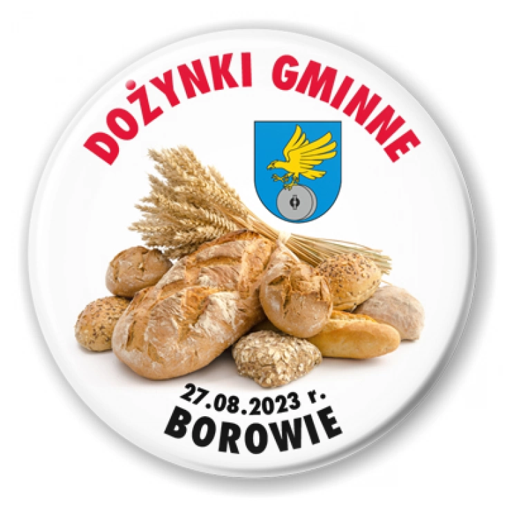 przypinka Dożynki Gminne Borowie