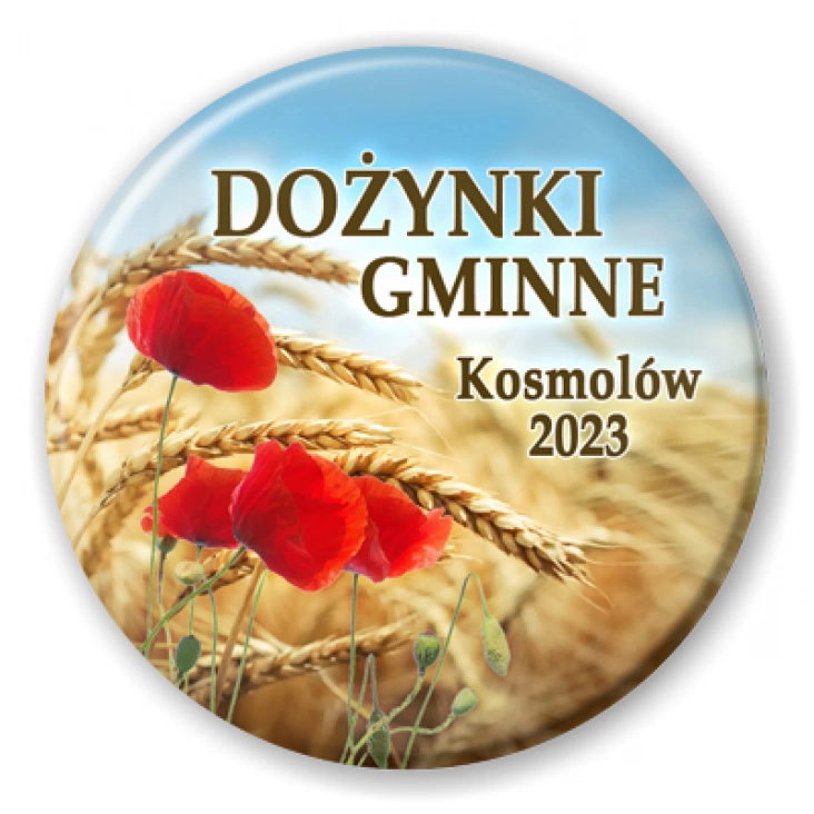 przypinka Dożynki Gminne Kosmolów 2023