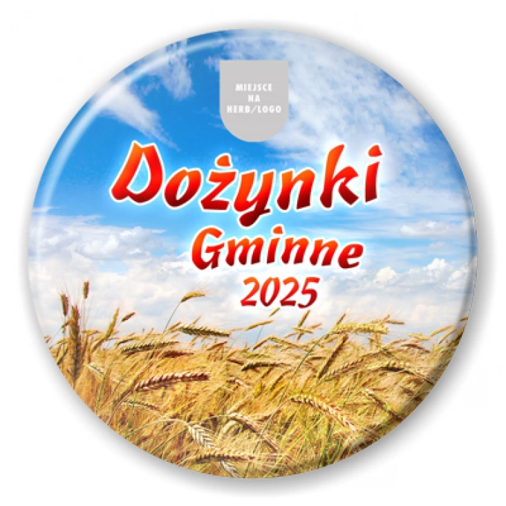 przypinka Dożynki gminne Pole zboża