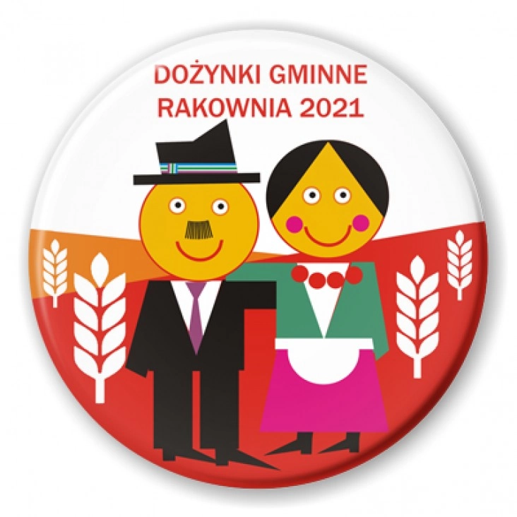 przypinka Dożynki Gminne Rakownia 2021