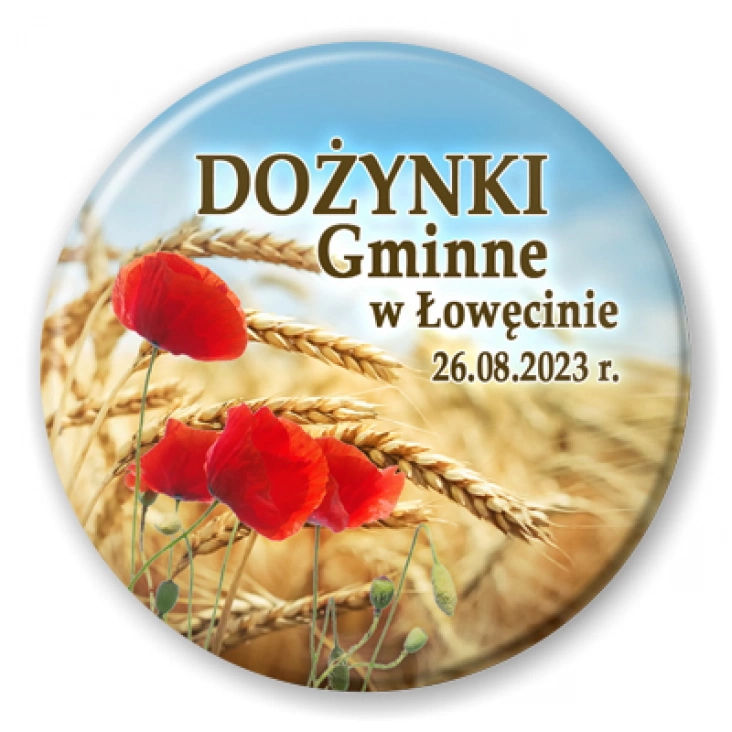 przypinka Dożynki Gminne w Łowęcinie