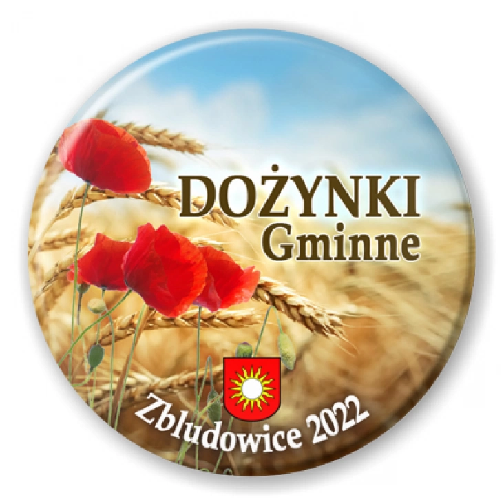 przypinka Dożynki Gminne Zbludowice 2022