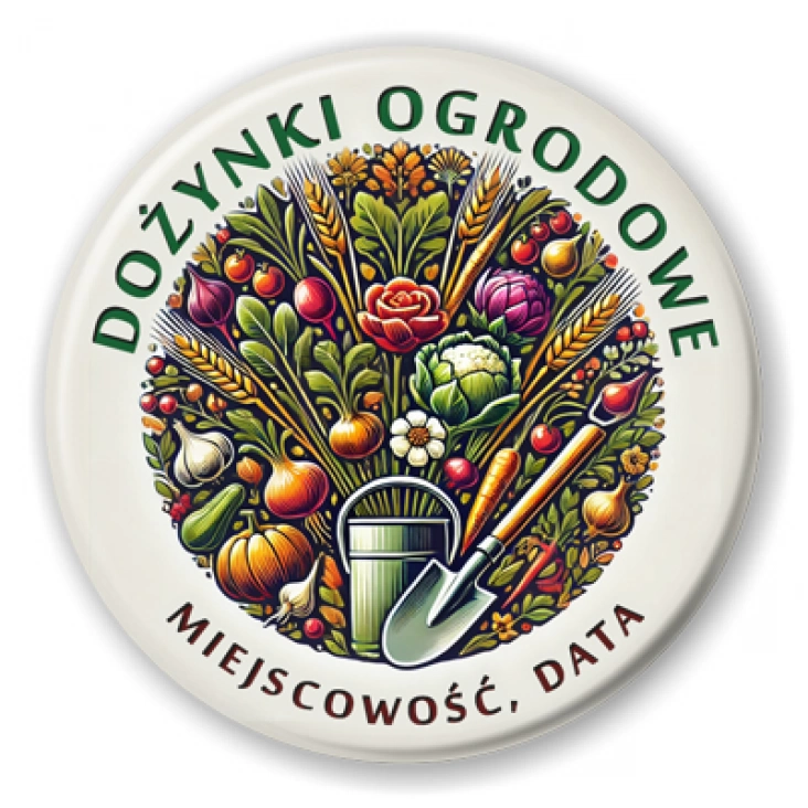 przypinka Dożynki Ogrodowe