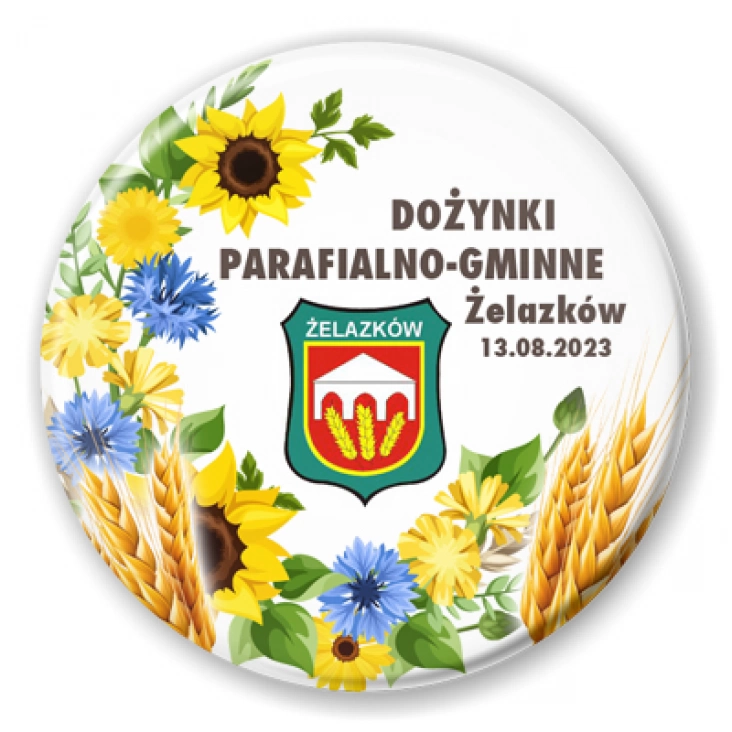 przypinka Dożynki parafialno-gminne Żelazków 2023