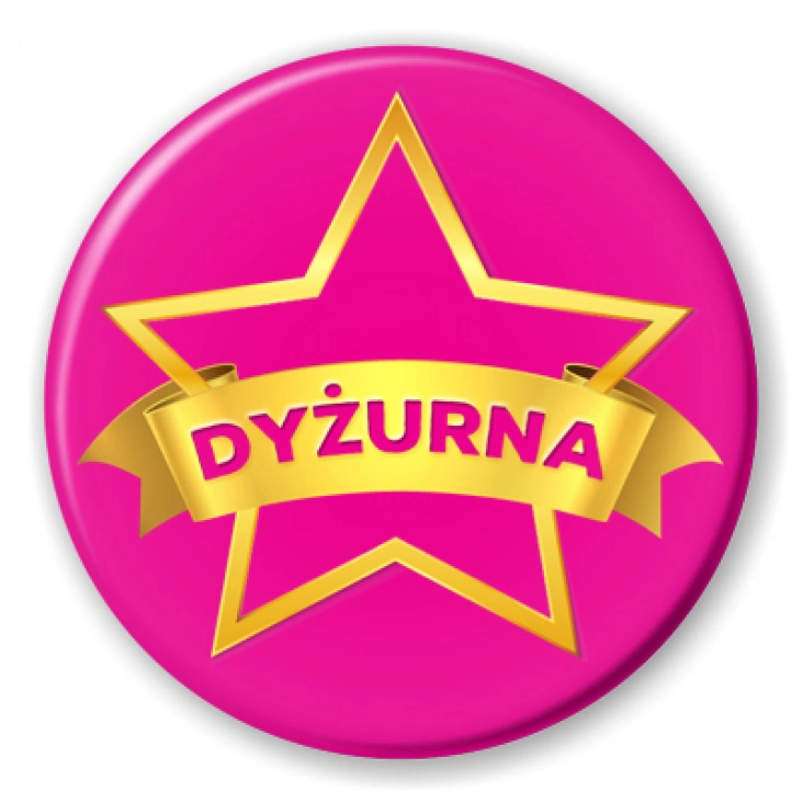 przypinka Dyżurna złota gwiazda