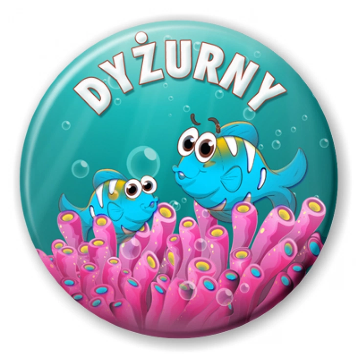 przypinka Dyżurny rybki