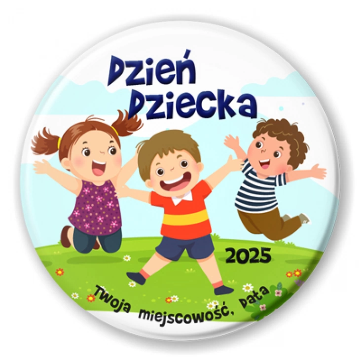 przypinka Dzień Dziecka wesołe dzieciaki