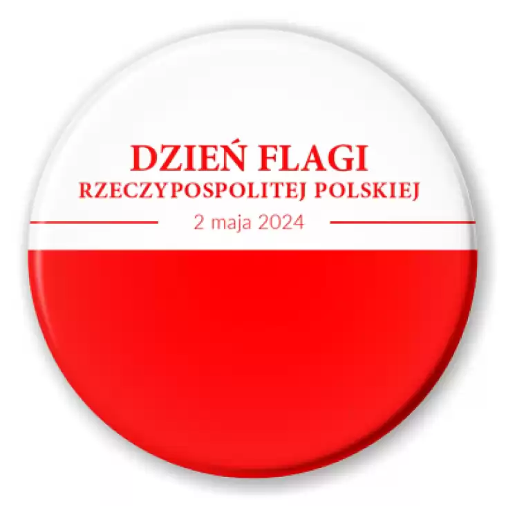 przypinka Dzień Flagi Rzeczypospolitej Polskiej flaga
