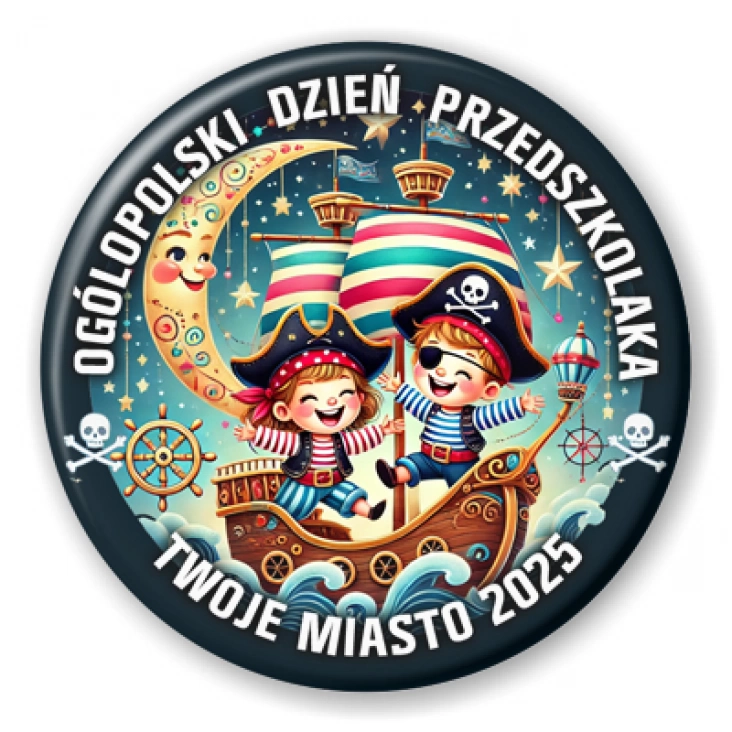 przypinka Dzień przedszkolaka piraci