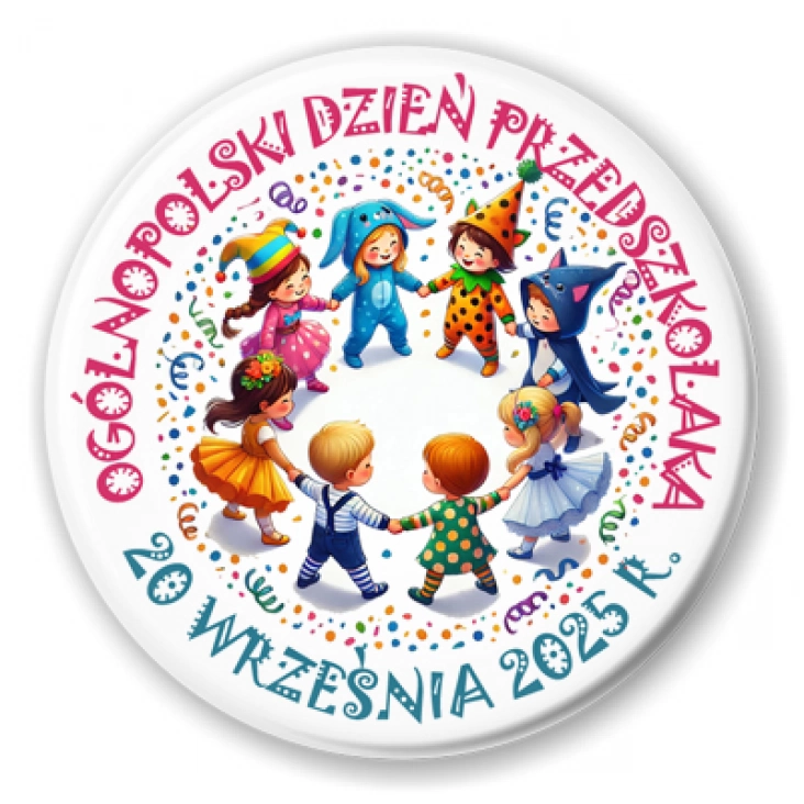 przypinka Dzień Przedszkolaka przebierańcy