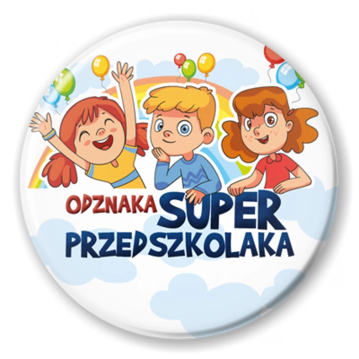 przypinka Dzień Przedszkolaka Super Przedszkolak