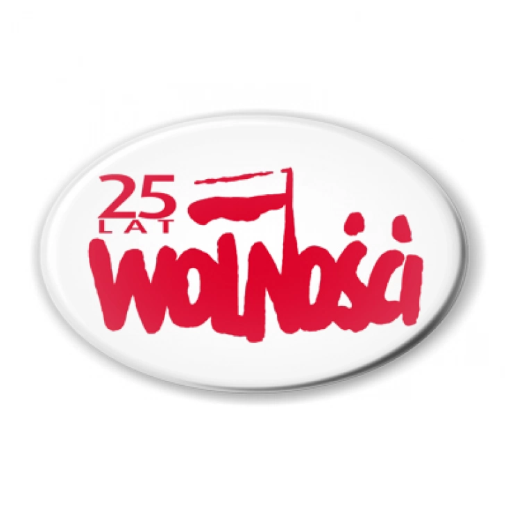 przypinka elipsa 25 lat Wolności