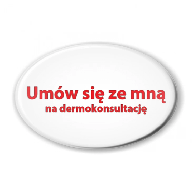 przypinka elipsa Dermokonsultacja