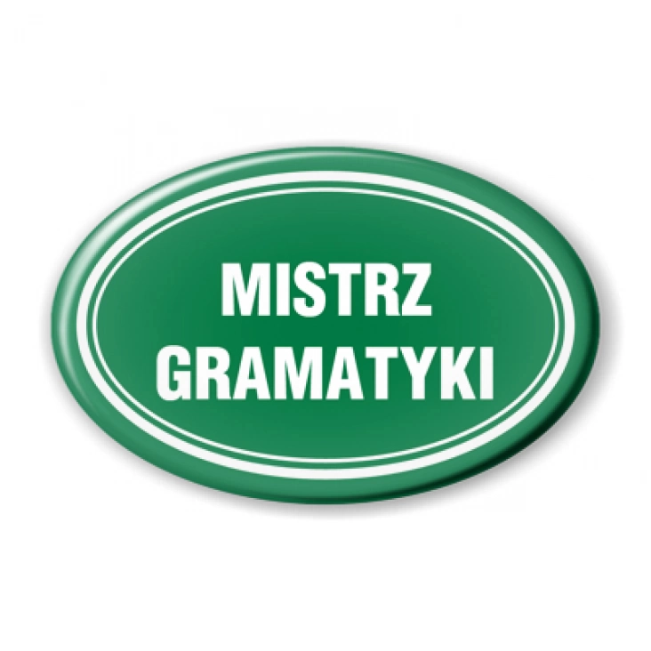 przypinka Mistrz gramatyki