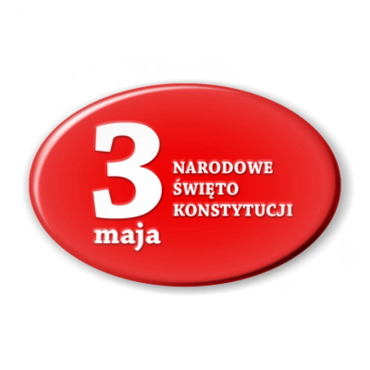 przypinka elipsa Narodowe Święto Konstytucji