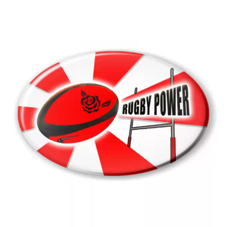 przypinka elipsa Rugby Power