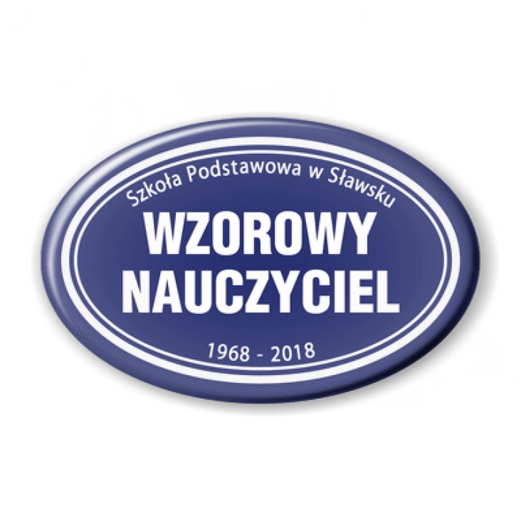 przypinka elipsa Wzorowy Nauczyciel