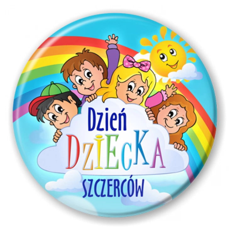 przypinka Gminny Ośrodek Kultury w Szczercowie Dzień Dziecka