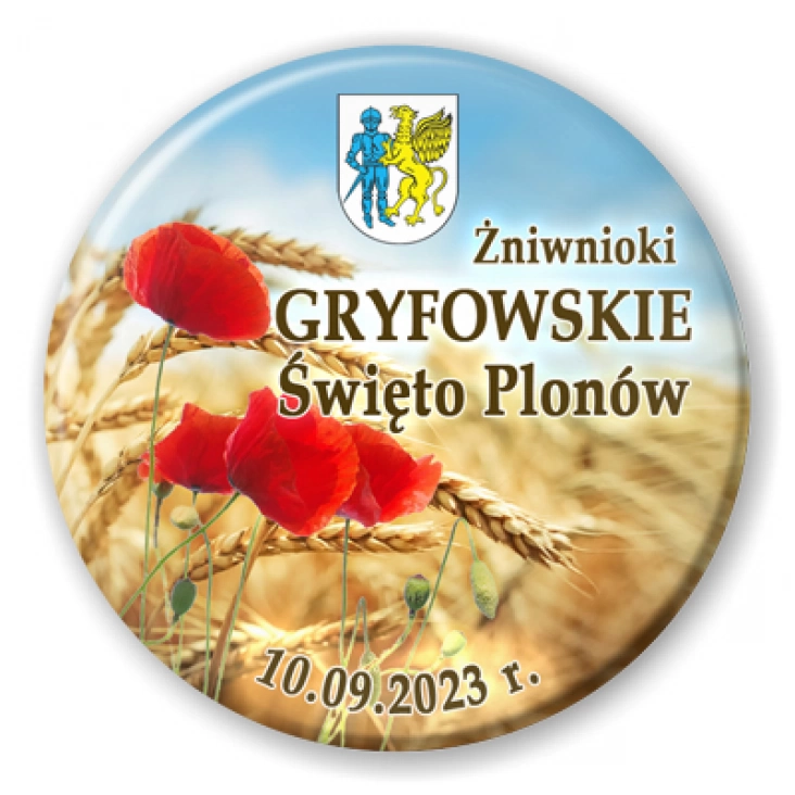 przypinka Gryfowskie Święto Plonów