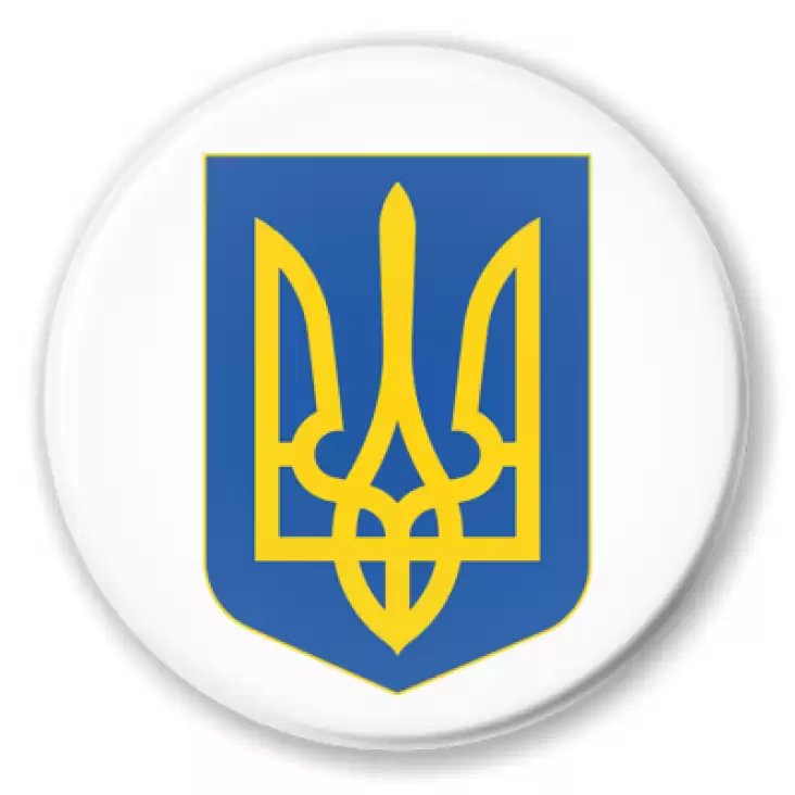 Herb Ukraina na białym tle