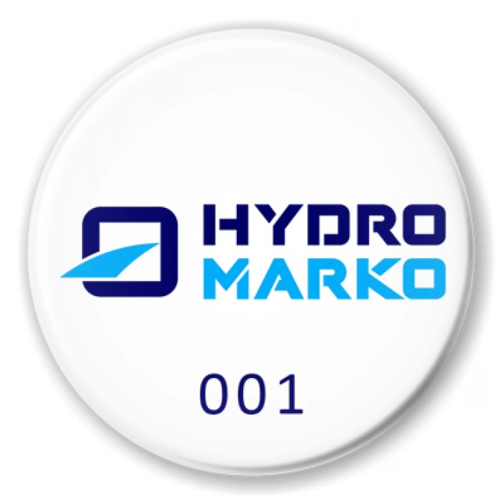 przypinka Hydro Marko z numeracją