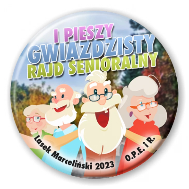 przypinka I Gwiaździsty Rajd Senioralny