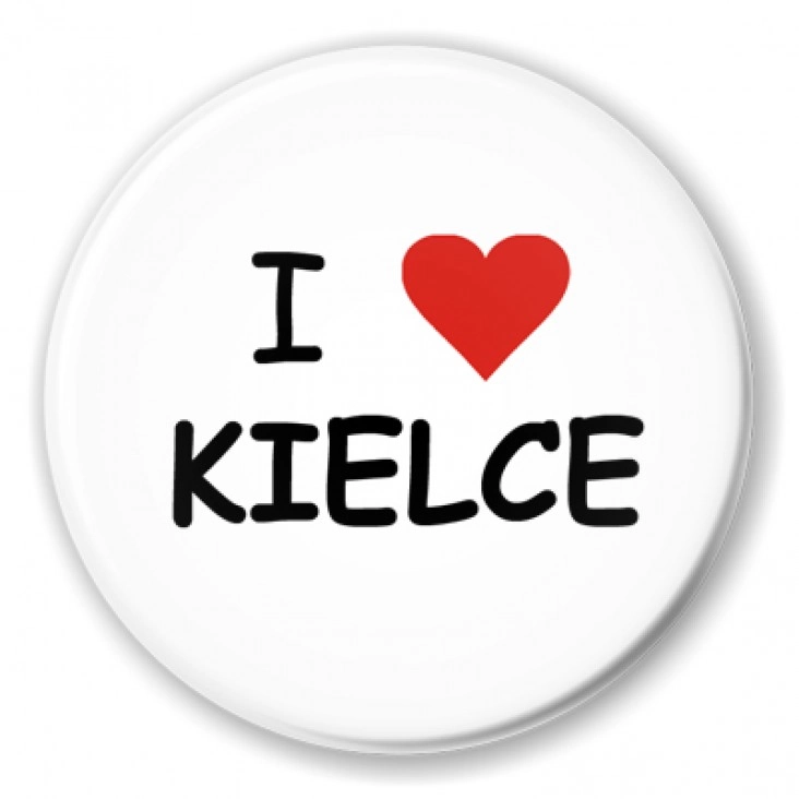 przypinka I love Kielce