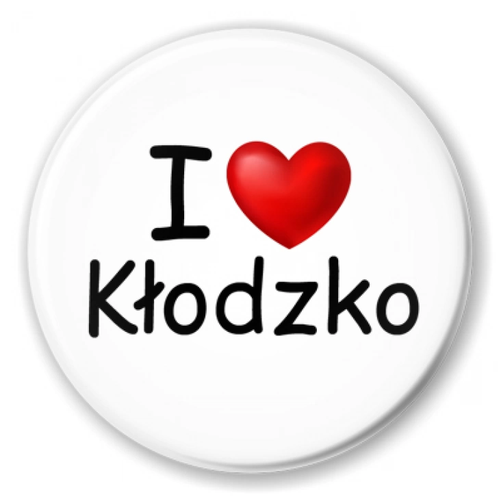 przypinka I love Kłodzko