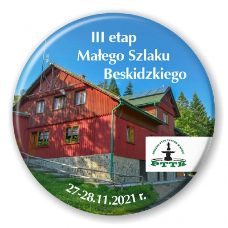 przypinka III etap Małego Szlaku Beskidzkiego