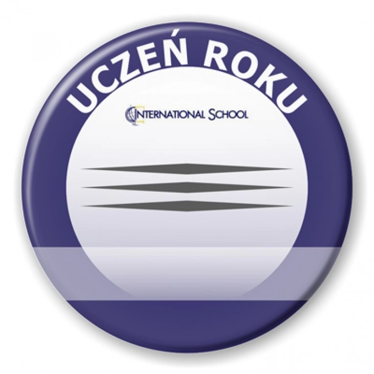 przypinka International School - Uczeń roku