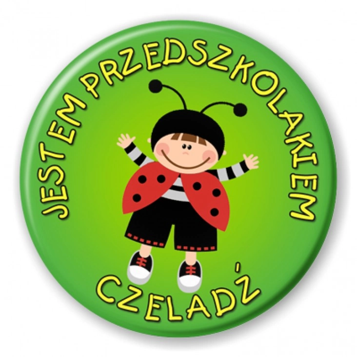 przypinka Jestem Przedszkolakiem Czeladź