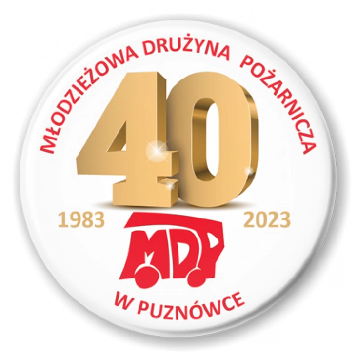 przypinka Jubileusz 40 lat MDP