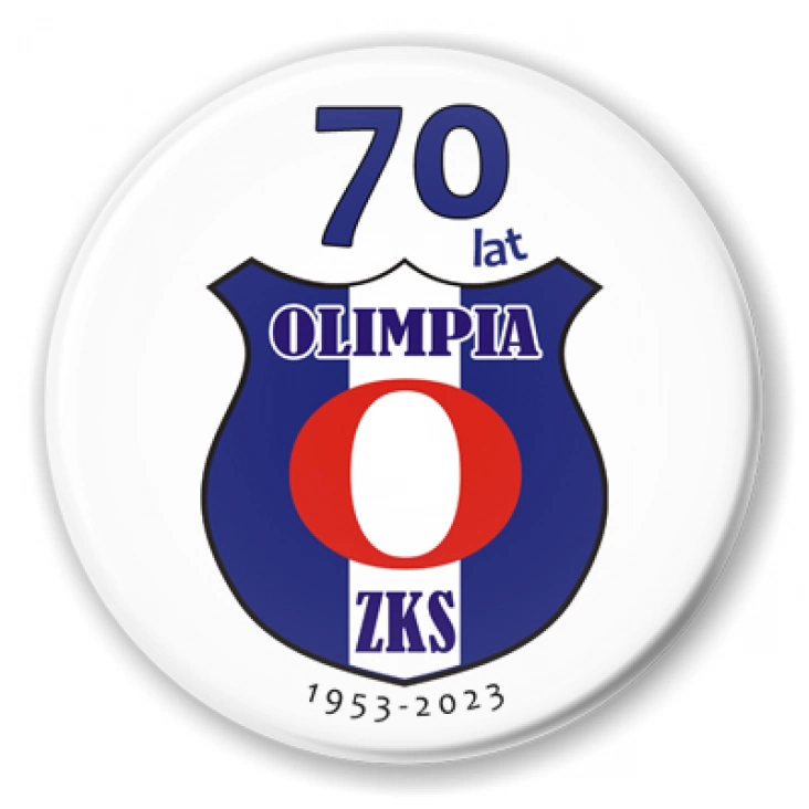 przypinka Jubileusz 70 lat Olimpia ZKS