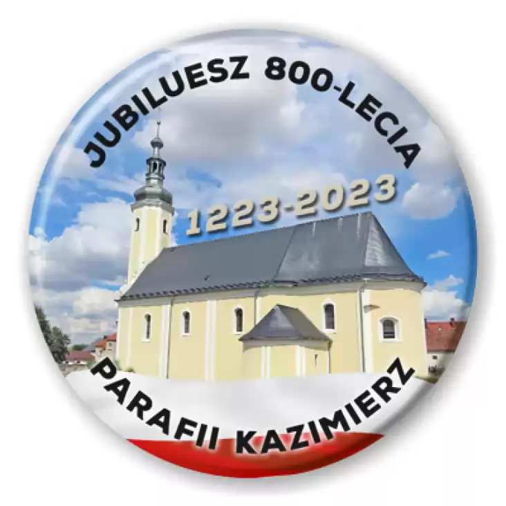 przypinka Jubileusz 800-lecia Parafii Kazimierz