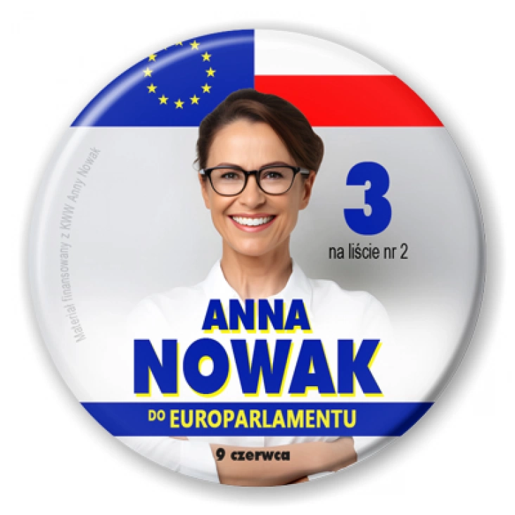 przypinka Kandydatka do Europarlamentu